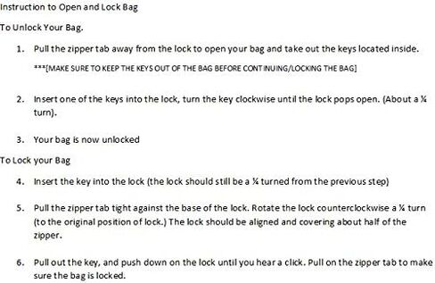 Locking Bank Bag Canvas Keyed Security (Navy Blue) in Saudi Arabia
