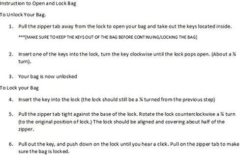Locking Bank Bag Canvas Keyed Security (Navy Blue) in Saudi Arabia