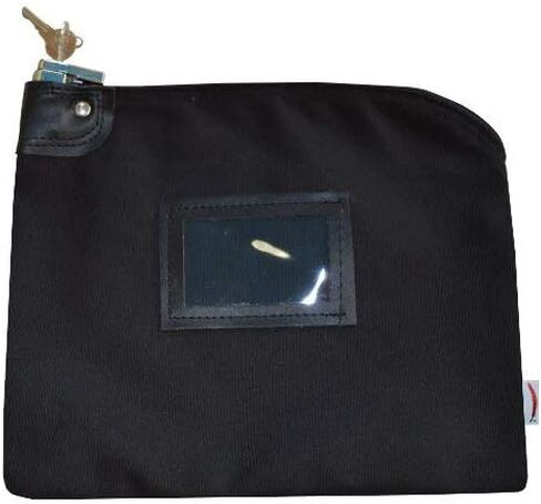 Locking Bank Bag Canvas Keyed Security (Navy Blue) in Saudi Arabia