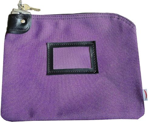 Locking Bank Bag Canvas Keyed Security (Navy Blue) in Saudi Arabia