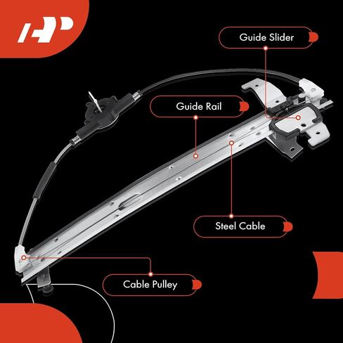 A-Premium Electric Power Window Regulator Without Motor Compatible with Lincoln Town Car 1990 1991 1992 1993 Rear Left Driver Side in Kuwait