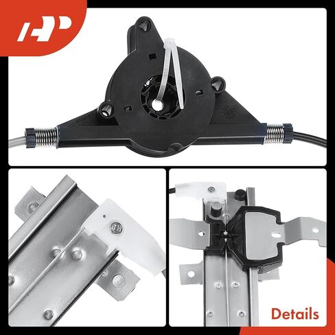 A-Premium Electric Power Window Regulator Without Motor Compatible with Lincoln Town Car 1990 1991 1992 1993 Rear Left Driver Side in Kuwait