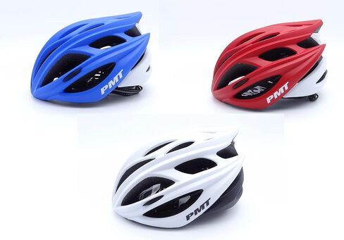 PMT Cycling Bicycle Bike Helmet with Adjustable Dial Fit Size System - Adult Sizes Medium 56-58cm, Large 58-62cm in Saudi Arabia