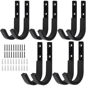 Gun Rack Storage Wall Mount Rifles Shotgun Hooks Horizontal Metal Hangers for Storing Shotguns Rifles Archery Bow Heavy Duty Steel