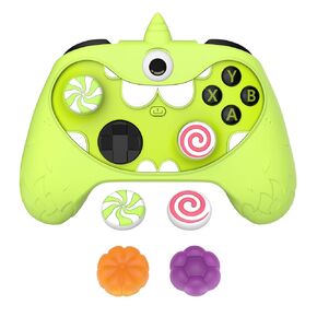 PlayVital MonoEye Monster Cute Silicone Cover for Xbox Series X/S Controller, for Xbox Core Controller Grip Case, Anti-Slip, Full Protection, Includes Joystick Caps and Stickers, Blue