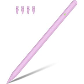 Stylus Pen for iPad Apple, Pencil with Palm Rejection&Tilt Sensitivity, iPad Pencil for 2018-2024 Apple ipad 6-10, iPad Pro 12.9"/11"/13" M4, ipad Air 5/4/3/11"-13" M2, Mini 6/5 Purple in Saudi Arabia