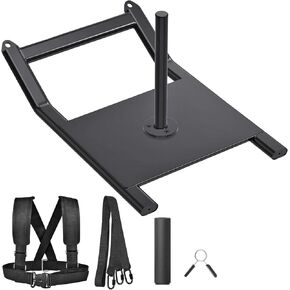 BeneLabel Weight Sled Fitness Strength Training Sled Weight Training Sled with Shoulder Straps Workout Sled Exercise Sled for Strength and Speed Training Fits 1" & 2" Weight Plates