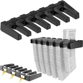 PMAG Rack Wall Mount,Mag Holder|AR Magazine Hodler|Wall Mount Display Mag Storage,Home Magazine Storage Rack,Mag Rack for Gun Safe,Locker,Cabinet,Wall