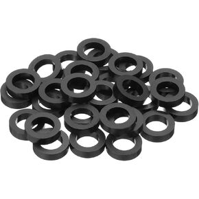 PATIKIL M10 Round Electrical Outlet ABS Spacers Washer, 30 Pcs 10.2mm ID, 16mm OD, 20mm Length Without Threaded,Switch and Receptacle Spacers Hardware for M10 Screws