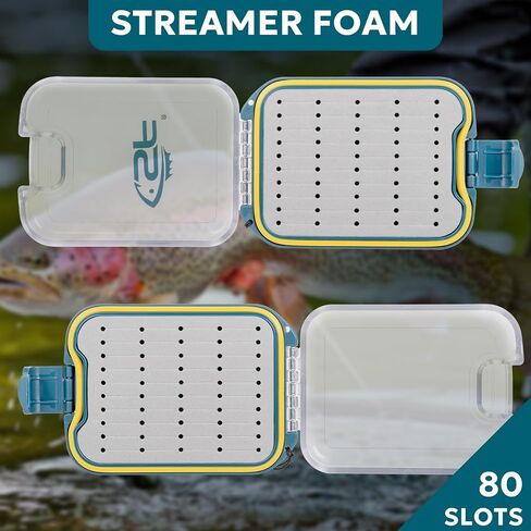 SF Small Waterproof Fly Box Double Sided Floating Fly Fishing Case Storage For Nymph Wet Dry Fly Flies Easy Grip Foam in Saudi Arabia