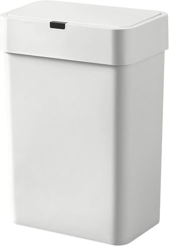 ELPHECO Bathroom Motion Sensor Trash Can with Lid 2.5 Gallon Slim Garbage Can Small Touchless Trash Bin 9.5 Liter Smart Waste Basket for Bedroom, Living Room, Toilet (Black) in Saudi Arabia