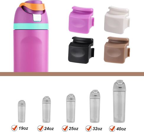 4pcs Replacement Button Compatible with Owala FreeSip 24oz 32oz, BPA-Free Water Bottle Button Switch Lid Mouth Push Replacement Parts for Owala 19/24/25/32/40oz Bottle Accessories in Saudi Arabia