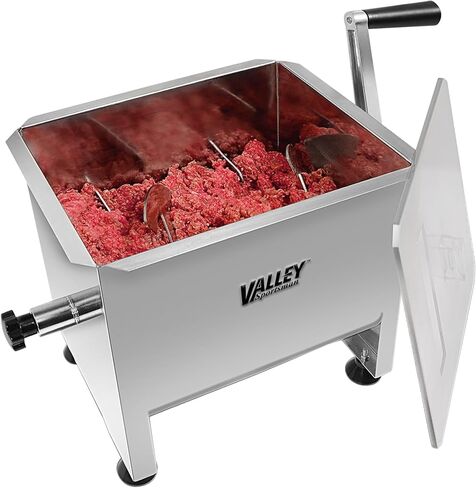 7 Gallons / 50 LBS Capacity Meat Mixer, Manually Cranked or Motorized, For Mixing, Grinding, for Both Commerce and Household Use in Saudi Arabia