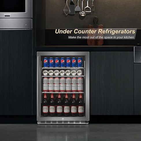24 بوصة ثلاجة Undercounter ، الثلاجة في الهواء الطلق للفناء ، ثلاجة النبيذ والمشروبات ، ثلاجة درج تحت الثلاجة المضادة مثالية للمنزل والتجاري in Saudi Arabia