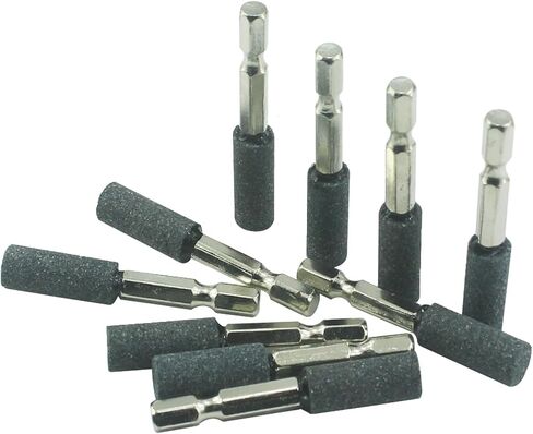 𝐉𝐔𝐍𝐋𝐈𝐗𝐍 10 PCS 16 مم شكل طحن دوار أسطواني مع 1/4 "سداسي سداسي سداسي شانك مركب نقطة الطحن مثبتة على الحفر in Kuwait