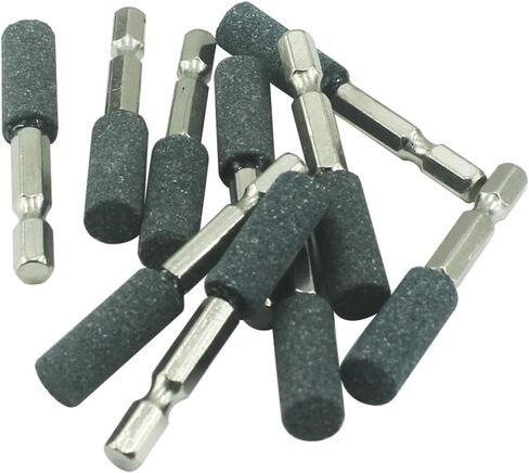 𝐉𝐔𝐍𝐋𝐈𝐗𝐍 10 PCS 16 مم شكل طحن دوار أسطواني مع 1/4 "سداسي سداسي سداسي شانك مركب نقطة الطحن مثبتة على الحفر in Kuwait