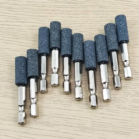 𝐉𝐔𝐍𝐋𝐈𝐗𝐍 10 PCS 16 مم شكل طحن دوار أسطواني مع 1/4 "سداسي سداسي سداسي شانك مركب نقطة الطحن مثبتة على الحفر in Kuwait