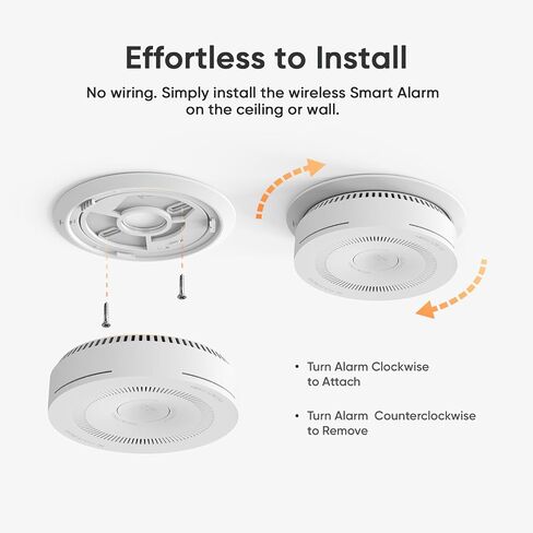 TREATLIFE Smart WiFi Smoke & Carbon Monoxide Detector, Battery Backup, Smoke & CO Alarm Combo, App Notification, Wireless Interconnect, Voice & Replacement Alert, Photoelectric Sensor Fire Alarm in Saudi Arabia