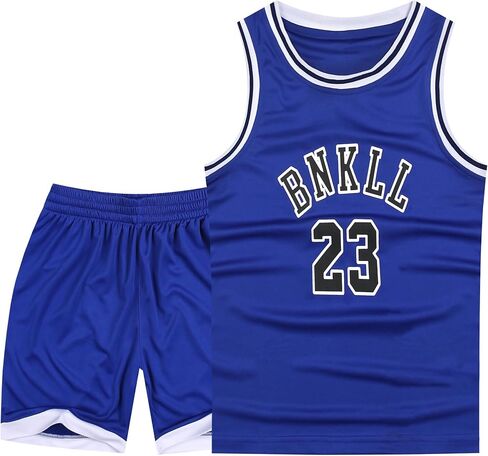 #23 Basketball Jerseys Outfit Tank Top Track Shorts Sport Sets Uniforms for Fans Kids Boys Youths in Kuwait