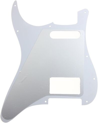 HS(Humbucker-Single) Strat Pickguard 11 Hole ST/Strat Style Pickguard for USA/Mexico Stratocaster/Strat Vintage Style Guitar Parts, 3 Ply with Screws (Black Pearl) in Saudi Arabia