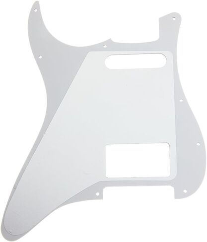 HS(Humbucker-Single) Strat Pickguard 11 Hole ST/Strat Style Pickguard for USA/Mexico Stratocaster/Strat Vintage Style Guitar Parts, 3 Ply with Screws (Black Pearl) in Saudi Arabia