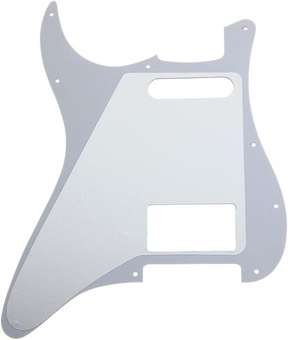 HS(Humbucker-Single) Strat Pickguard 11 Hole ST/Strat Style Pickguard for USA/Mexico Stratocaster/Strat Vintage Style Guitar Parts, 3 Ply with Screws (Black Pearl) in Saudi Arabia