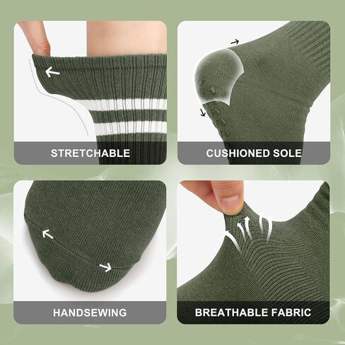 Pilates Socks with Grips for Yoga, Barefoot, Ballet, Barre, Hospital Non Slip Anti Skid Socks for Women and Men in Saudi Arabia