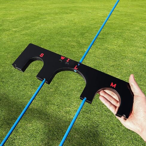 FINGER TEN Golf Training Aid Aim Gate with 6 Alignment Sticks and 5 Different Swing Plane Angles Professional Portable Light Weight for Golf Swing Indoor Outdoor in Saudi Arabia