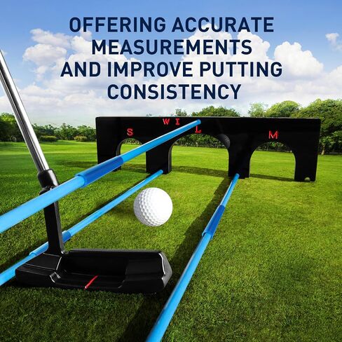 FINGER TEN Golf Training Aid Aim Gate with 6 Alignment Sticks and 5 Different Swing Plane Angles Professional Portable Light Weight for Golf Swing Indoor Outdoor in Saudi Arabia