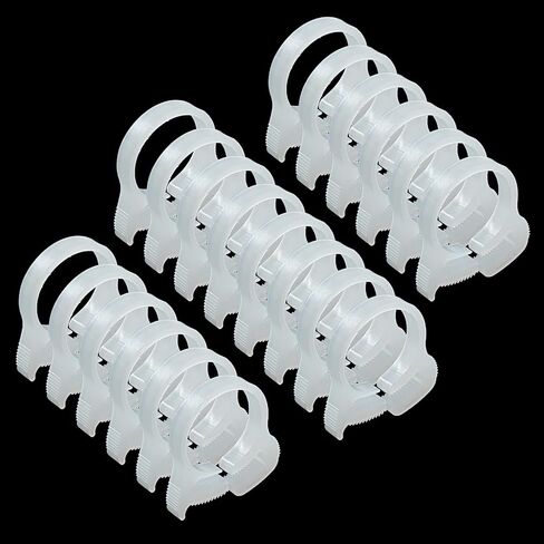 12 PCS مزدوجة قبضة خرطوم البلاستيك المشابك ، 37.5-39.5 ملم (1-1/2INCH) مشابك خرطوم النايلون الشقوق in Saudi Arabia