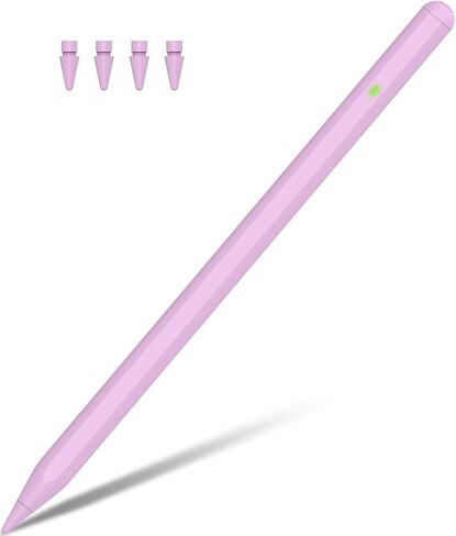 Stylus Pen for iPad Apple, Pencil with Palm Rejection&Tilt Sensitivity, iPad Pencil for 2018-2024 Apple ipad 6-10, iPad Pro 12.9"/11"/13" M4, ipad Air 5/4/3/11"-13" M2, Mini 6/5 Purple in Saudi Arabia