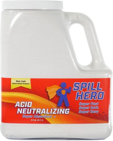 مادة ماصة لتحييد الأحماض من Spill Hero (XSORB)، 5.4 لتر. زجاجة in Kuwait