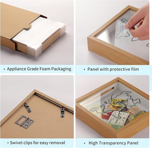 Travel Shadow Photo Keepsake Memory Box Ticket Keepsake Honeymoon Fund Box with Slot Frame Adventure Best Gift for Keepsake International Traveler Women Men People Who Travel Hiker Unique in Kuwait