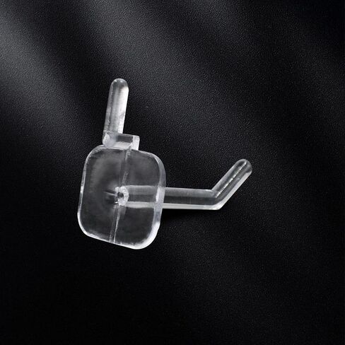 100pcs Plastic Pegboard Hooks Clear Acrylic Hook Plastic Hooks for Retail Peg Board Hooks Peg Board Shelving Hooks for Garage Kitchen Peg Boards Craft Storage (4in/10cm) in Saudi Arabia