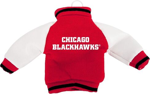 FOCO NHL Team Logo NFL Fabric Varsity Jacket Hanging Tree Holiday Ornament in Saudi Arabia