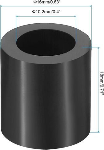 PATIKIL M10 Round Electrical Outlet ABS Spacers Washer, 30 Pcs 10.2mm ID, 16mm OD, 20mm Length Without Threaded,Switch and Receptacle Spacers Hardware for M10 Screws in Saudi Arabia