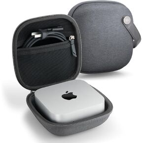 Spigen Klasden Pouch Designed for Mac Mini M4 M4 Pro (2024) Portable Travel Case Pouch Storage - Charcoal Gray
