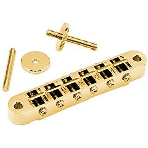 Gotoh GE103B Tune-O-Matic Style Guitar Bridge with Small Posts, Cosmo Black