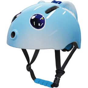 Kids Bike Helmet, Shinmax 3D Cartoon Children Bicycle Helmet Adjustable Toddler Lightweight Scooter Helmet for Boys and Girls Age 3-12 for Multi-Sport Cycling Skating Size 48-54cm
