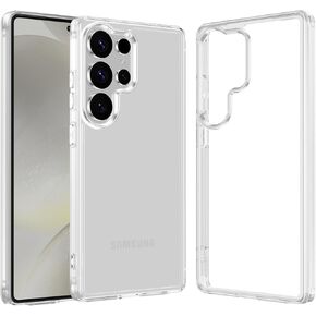 for Samsung Galaxy S25 Ultra Case Clear, Slim Bumper Hard Back Transparent Phone Cover for Galaxy S25 Ultra Non-Yellowing Shockproof, Clear