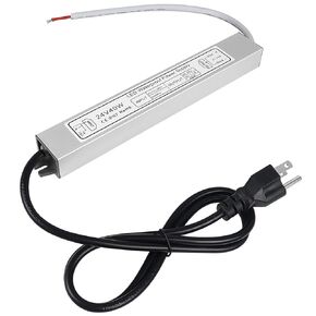 inShareplus 24V 400W LED Power Supply, IP67 Rainproof Waterproof Outdoor Driver,AC 90-140V to DC 24V Low Voltage Transformer, Adapter Converter for LED Light, Computer Project, Outdoor Use
