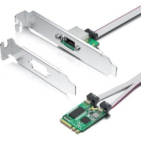 2.5Gbase-T PCIe NIC with Realtek RTL8125 Chip, 2.5Gb Network Card, 2500/1000/100 Mbps,Dual RJ45 Ports, PCIe X1, Ethernet Card for Windows/Windows Server/Linux
