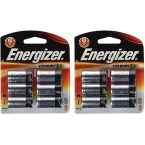 Energizer 123 Lithium Photo Battery, 12 Batteries, 1-Pack