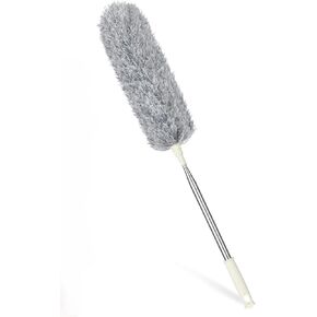 Vicloon Dusters with Extension Pole to 100inch, Cleaning Tools for Ceiling Fan Cleaner Duster Duster Cobweb Duster Car Duster Exterior, Bendable Head Feather Duster