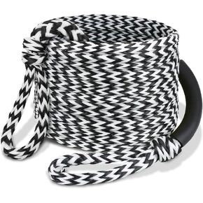 Boat Tow Rope 60ft 3-6K, Floating Ropes for Towable Tubes，Watersport Accessories