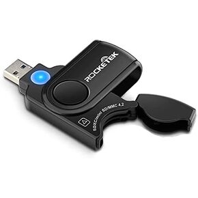 Type C CAC Reader, DOD Military USB C Common Access CAC Card Reader, Mini Portable USB Smartfold Type C Smart Card Reader SIM Card Reader Compatible with Windows, Mac OS