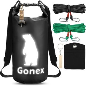 Gonex Bear Bag Hanging System Waterproof Bag for Food Backpacking Bear Canister 10L Ultralight Storage Bag for Camping, Hiking, Fishing, Kayaking
