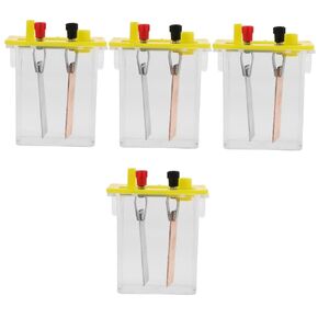Mobestech 5 Sets Salt Box Batteries Battery Case Experimental Equipment Fruit Battery Fruit Battery Experiment Kit Fruit Battery Making Kit Copper Plated Zinc Plated