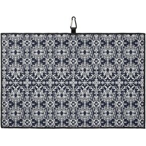 Butterfly Golf Towel 16"x24" Microfiber Glof Towels for Golf Bag, Waffle Pattern Golf Club Cleaning Towel with Carabiner Clip Golf Gift for Women & Men, Pastoral Style Artistic Butterfly Gradient Blue in Kuwait