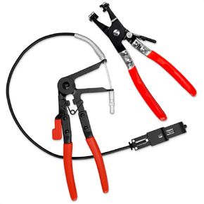 2Pcs Radiator Hose Clamp Pliers Automotive Set- Hose Removal Pliers Hose Clamp Tool Coolant Hose Clamp Pliers Spring Clamp Pliers - Radiator Hose Clamps Pliers Hose Removal Tool Hose Pliers Automotive
